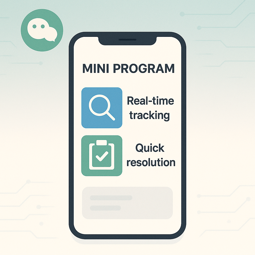 Infographic explaining mini programs, their pros and cons, platforms like WeChat and Alipay, and real-world examples like food delivery and ride-hailing apps.